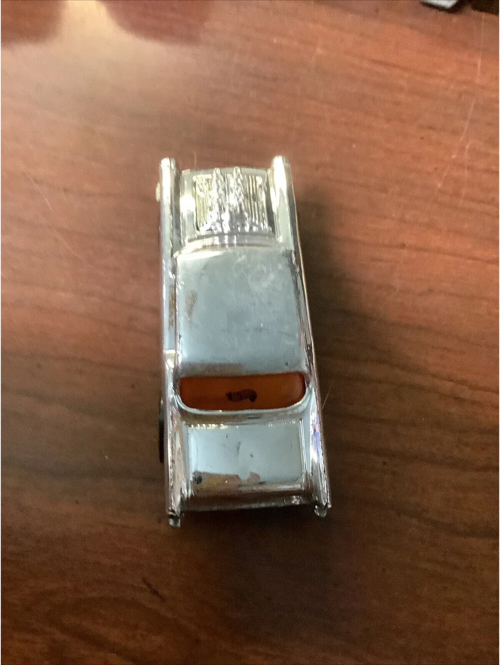 Vintage Hot Wheels 1976 Chrome ‘57 Chevy Rare Original Old Car Red Int.